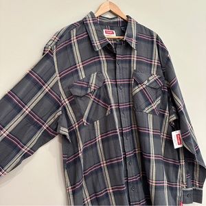 Wrangler 2XL flannel NWT